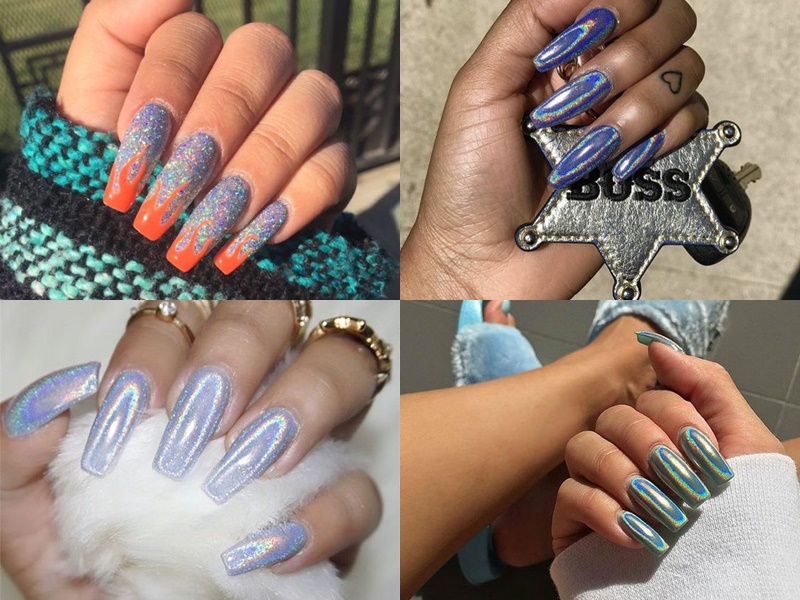รวมไอเดียเล็บแวววาวขั้นสุดแบบฉบับ Hologram Nail Trend ไม่ลองไม่ได้แล้ว!!