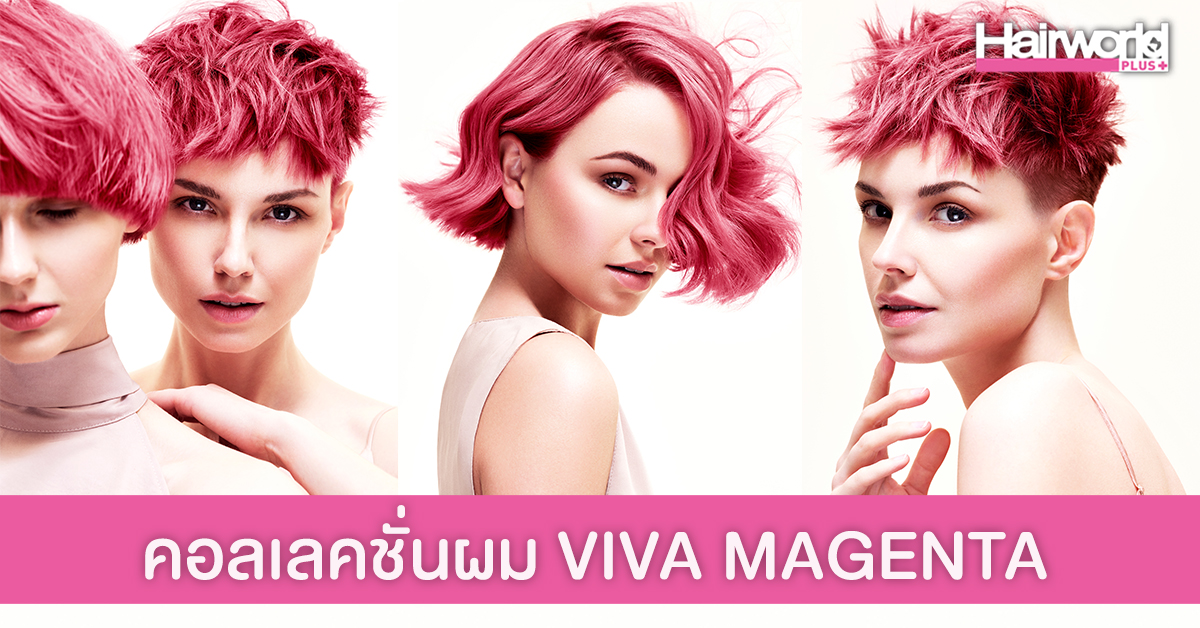 คอลเลคชั่นผม VIVA MAGENTA แรงบันดาลใจจากสีแห่งปีตาม Pantone 2023